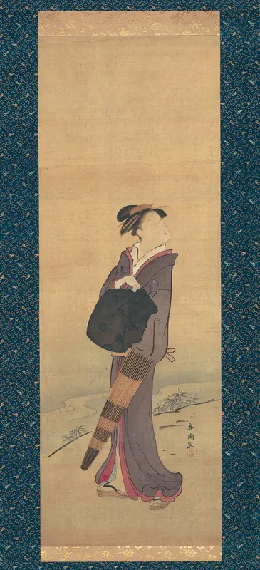 Girl on River Bank