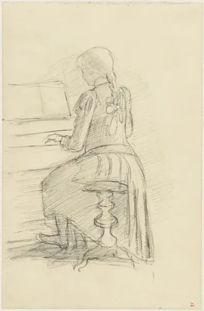 Girl Playing the Piano