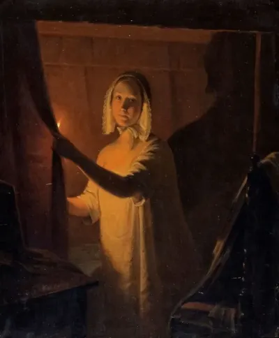 Girl with a candle