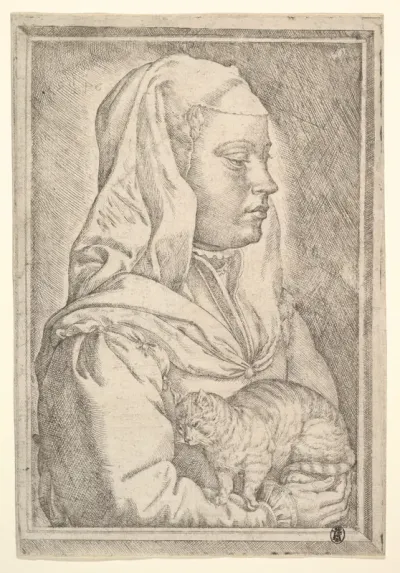 Girl with a Cat