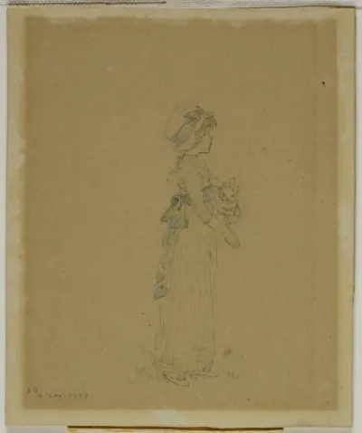 Girl with Cat