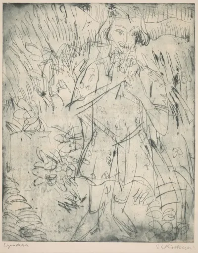 Girl with Flowers
