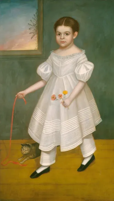 Girl with Kitten