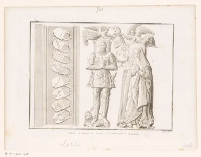 Gisant van Hugo van Lannoy en Marguerite de Molembais