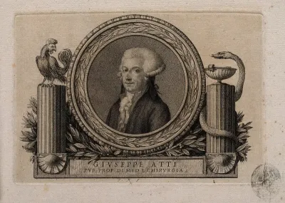 Giuseppe Atti. Engraving by F. Rosaspina