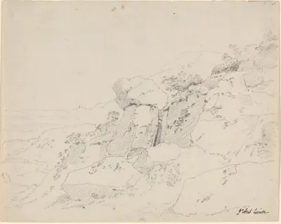 Glacial Boulders at the Edge of a Mountain
