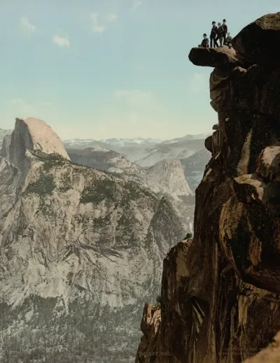 Glacier Point and South Dome, Yosemite Valley, California