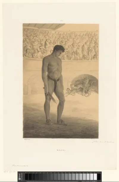 Gladiator in arena
