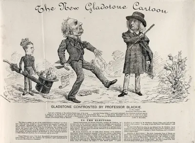 Gladstone is being confronted by J.S