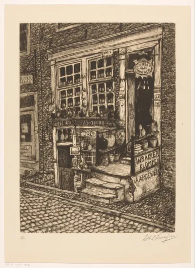 Glas- en aardewerkwinkel