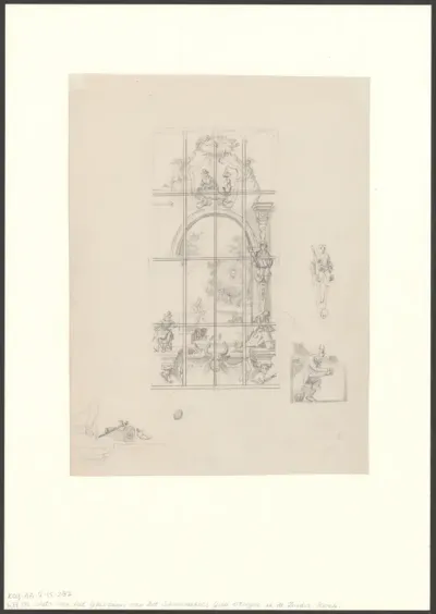 Glas-in-loodraam van het Schoenmakersgilde in de Zuiderkerk