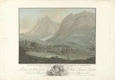 Gletsjer bij de vallei van Grindelwald