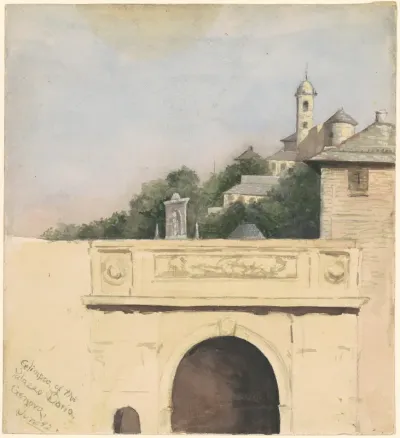 Glimpse of the Palazzo Doria, Genova