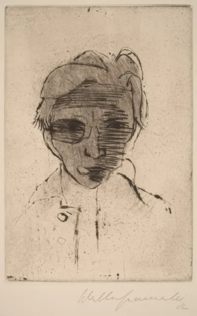 Gloomy Face, Self-portrait (Dunkles Gesicht, Selbstporträt)