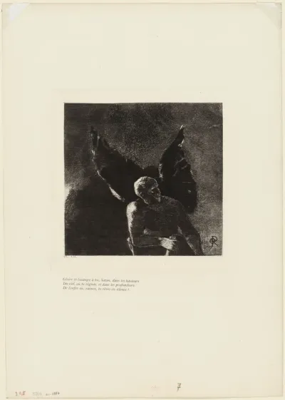 Glory and Praise to You, Satan, in the Heights of Heaven, Where You Reigned, and in the Depths of Hell, Where, Vanquished, You Dream in Silence!, plate 8 of 9
