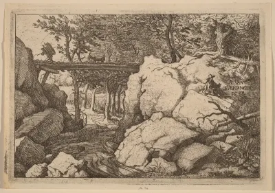 Goat on a small Bridge