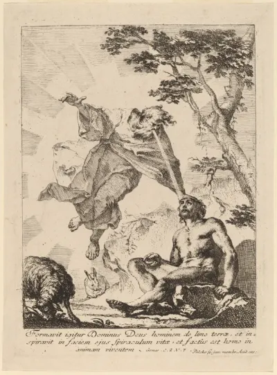 God Breathing Life into Adam