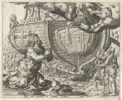 God draagt Noach op de ark te bouwen