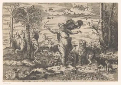 God schept de dieren op het land