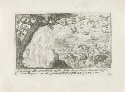 God schept de vissen en de vogels