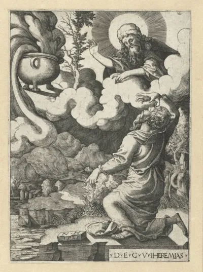 God verschijnt aan Jeremia