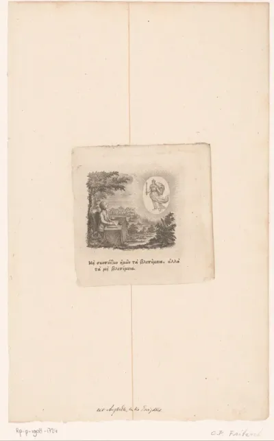 God verschijnt in een visioen aan Johann Kaspar Lavater
