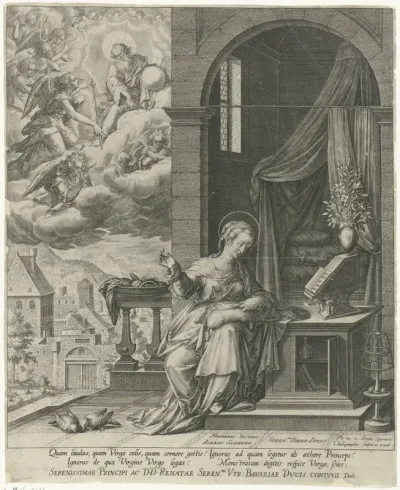 God zendt de engel Gabriel naar Maria