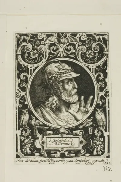 Godfrey of Bouillon, plate nine from The Nine Worthies