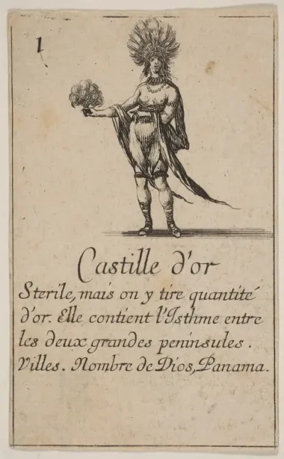 Gold Coast, from the playing cards "Jeu de la Géographie"