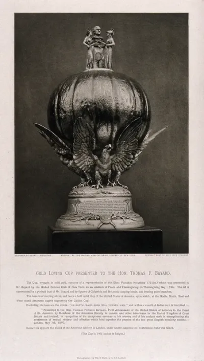 Gold cup designed by Henry S