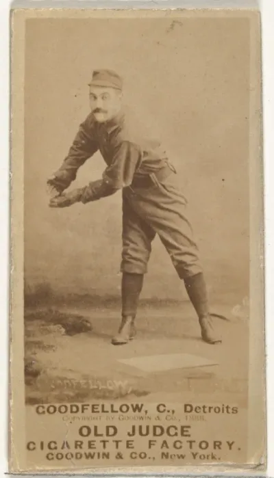 Goodfellow, Catcher, Detroit Wolverines, from the Old Judge series (N172) for Old Judge Cigarettes