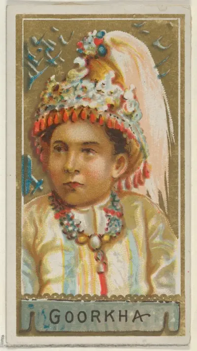 Goorkha, from the Types of All Nations series (N24) for Allen & Ginter Cigarettes
