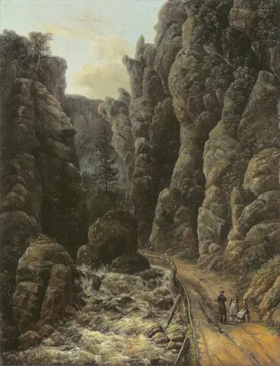 Gorge in the Sächsische Schweiz