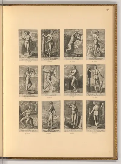 Götter der römischen Mythologie (Buchillustration)