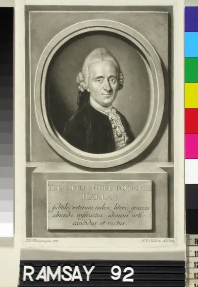Gottlieb (Theophilus) Christofer Harlesin rintakuva
