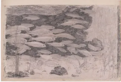 Goudwinden in een aquarium