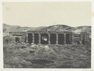Gournah, Palais de Ménephta 1er; Thèbes, plate 61 from the album "Egypte, Nubie, Palestine et Syrie" (1852)