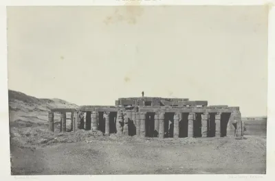 Gournah, Tombeau d'Osymandias; Thèbes, plate 58 from the album "Egypte, Nubie, Palestine et Syrie" (1852)
