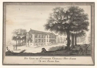 Gouverneur-Generaalshuis op het eiland Edam