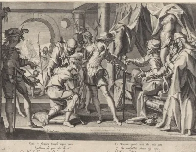 Graaf Willem III van Holland geeft opdracht tot de onthoofding van zijn baljuw