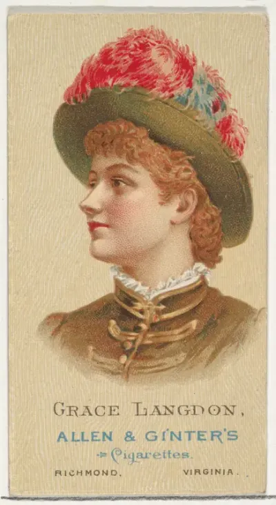 Grace Langdon, from World's Beauties, Series 2 (N27) for Allen & Ginter Cigarettes