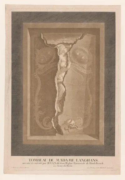 Graf van Maria Magdalena Langhans in de kerk van Hindelbank