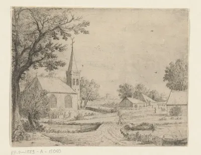 Grafdelvers voor een kerk