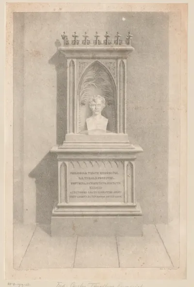 Grafmonument met portretbuste van Friedrich Carl Timotheus Emmerich