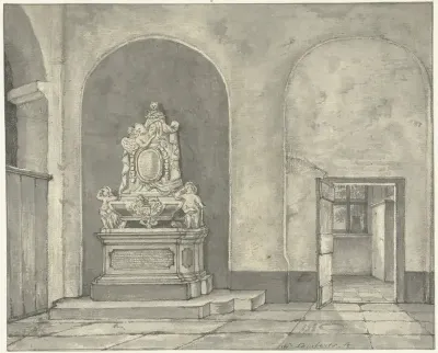 Grafmonument van Balth. Fredericus von Stosch in de Janskerk te Utrecht
