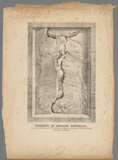 Grafmonument van Maria Magdalena Langhans