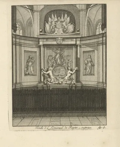 Grafmonument van Michiel de Ruyter in de Nieuwe Kerk te Amsterdam