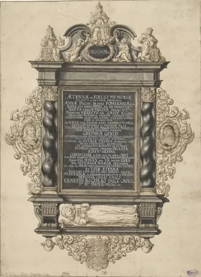 Grafmonument voor Anna van Croy-geboren van Pommeren
