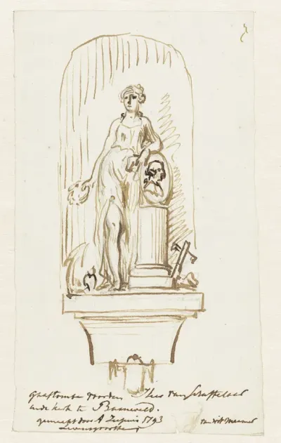 Grafmonument voor de heer van Schaffelaar in de kerk te Barneveld