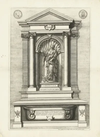 Grafmonument voor de heilige Bibiana